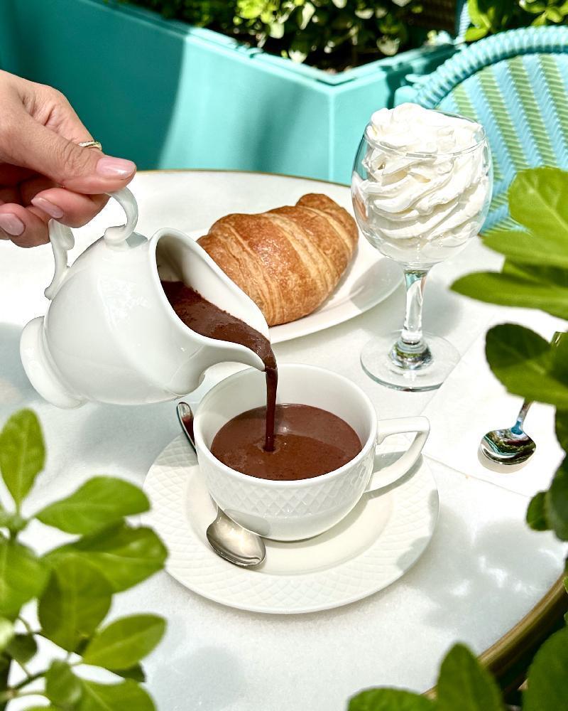 Croissant With Hot Chocolate 
